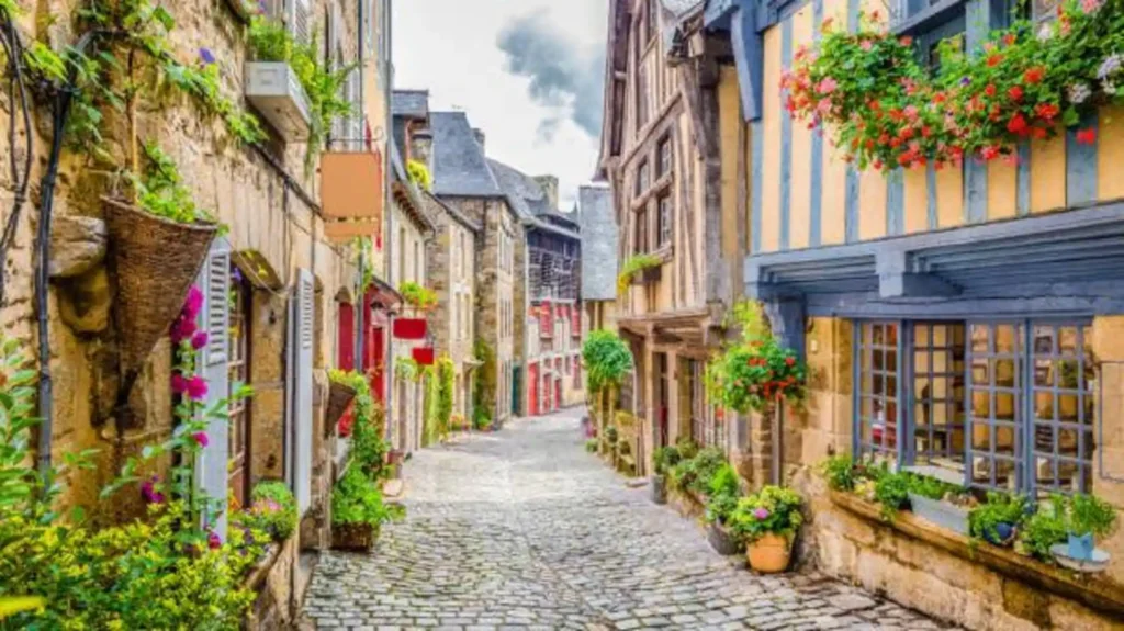  Hidden gem in Europe – quiet colorful street in a small village